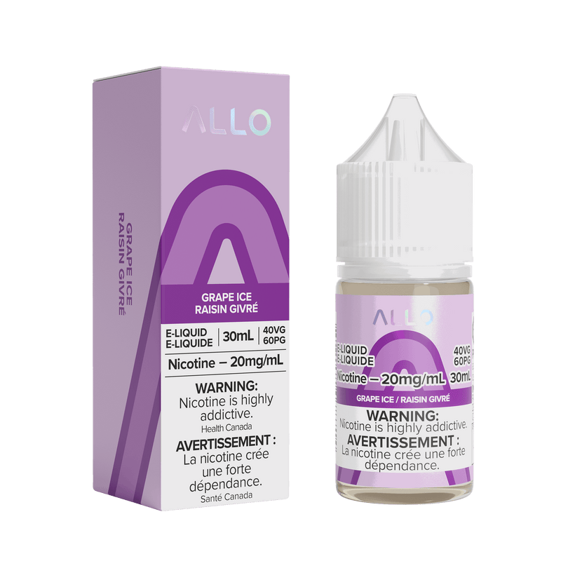 ALLO SALT NIC 30ML Grape Ice / 20MG Salt Nic ALLO SALT NIC 30ML | Downtown Smokes N Vapes