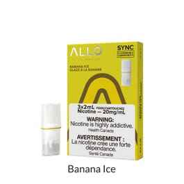 ALLO SYNC PODS Banana Ice / 20MG Closed Pods ALLO SYNC PODS | Downtown Smokes N Vapes