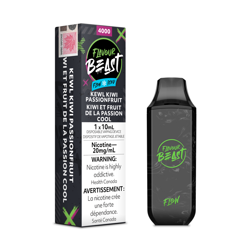 FLAVOUR BEAST FLOW 5K - Kewl Kiwi Passionfruit / 20MG - Disposables FLAVOUR BEAST FLOW 5K | Downtown Smokes N Vapes