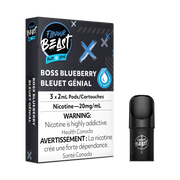 FLAVOUR BEAST PODS - Boss Blueberry Iced / 20MG - Closed Pods FLAVOUR BEAST PODS | Downtown Smokes N Vapes
