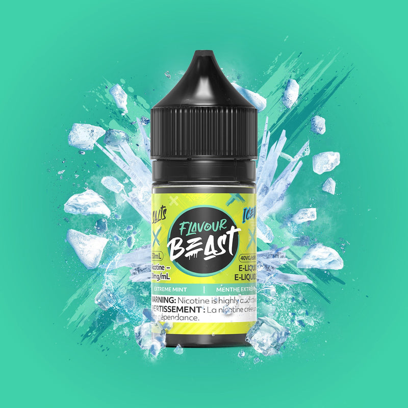 FLAVOUR BEAST SALTS 30ML - Extreme Mint Iced / 10MG - Salt Nic FLAVOUR BEAST SALTS 30ML | Downtown Smokes N Vapes