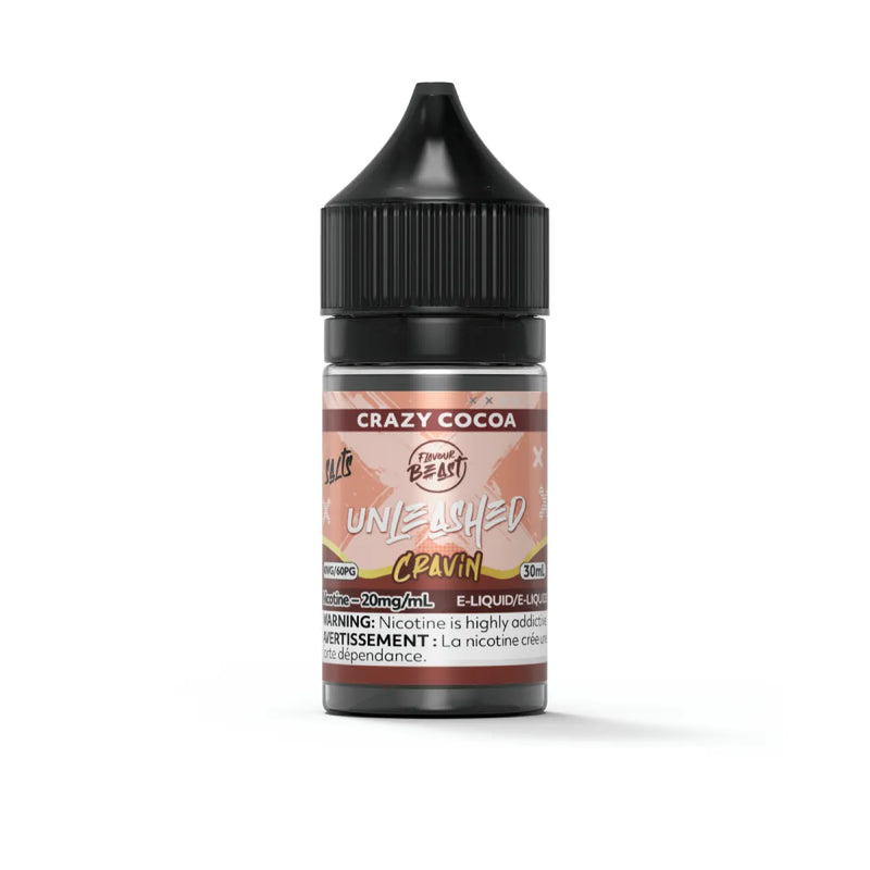 FLAVOUR BEAST UNLEASHED CRAVIN SALT 30ML - Cravin Crazy Cocoa / 20MG - Salt Nic FLAVOUR BEAST UNLEASHED CRAVIN SALT