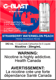 G Blast Pods by G-Core - Strawberry Watermelon Peach / 20MG - Closed Pods G Blast Pods by G-Core | Downtown Smokes N
