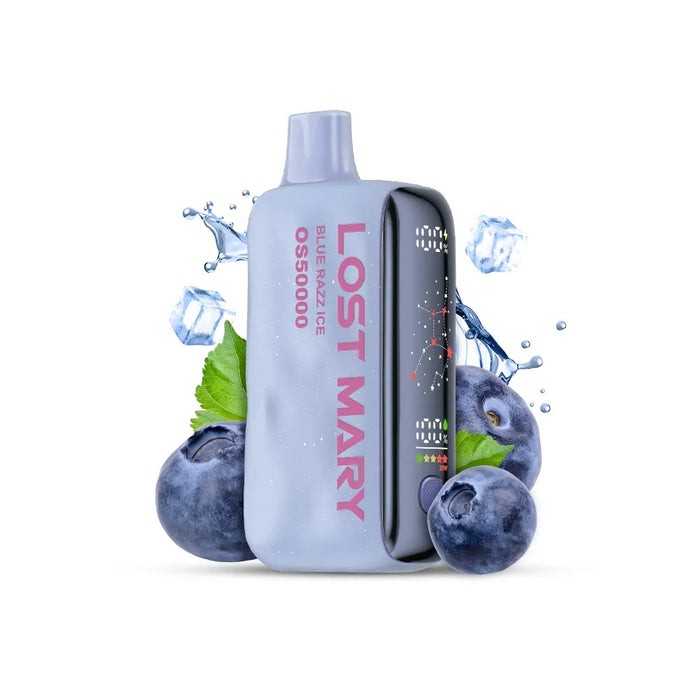 LOST MARY OS50000 50K DISPOSABLE Blue Razz Ice / 20MG Disposables LOST MARY OS50000 50K DISPOSABLE | Downtown Smokes N