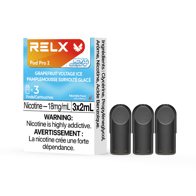 RELX POD PRO 2 - Grapefruit Voltage Ice / 18MG - Closed Pods RELX POD PRO 2 | Downtown Smokes N Vapes