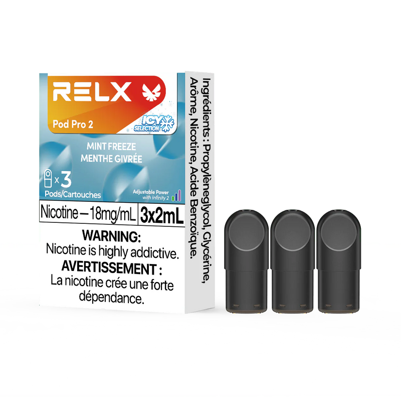 RELX POD PRO 2 - Mint Freeze / 18MG - Closed Pods RELX POD PRO 2 | Downtown Smokes N Vapes