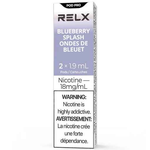 RELX Pod Pro Blueberry Splash (formerly Blue Gems) / 18MG Closed Pods RELX Pod Pro | Downtown Smokes N Vapes