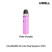 UWELL CALIBURN G3 LITE OPEN POD KIT - Pale Purple - Salt Nic Devices UWELL CALIBURN G3 LITE OPEN POD KIT | Downtown