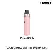 UWELL CALIBURN G3 LITE OPEN POD KIT - Pastel Pink - Salt Nic Devices UWELL CALIBURN G3 LITE OPEN POD KIT | Downtown