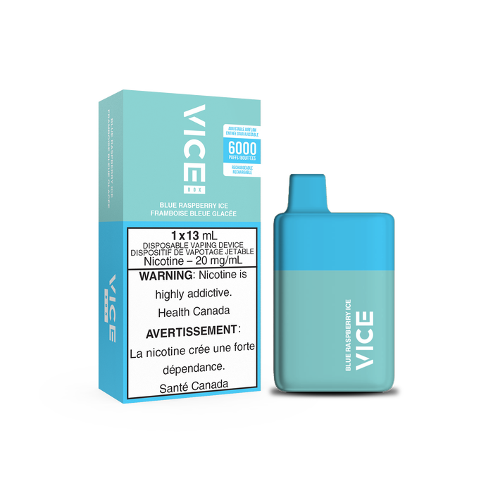 VICE Box BLUE RASPBERRY ICE / 20MG Disposables VICE Box | Downtown Smokes N Vapes