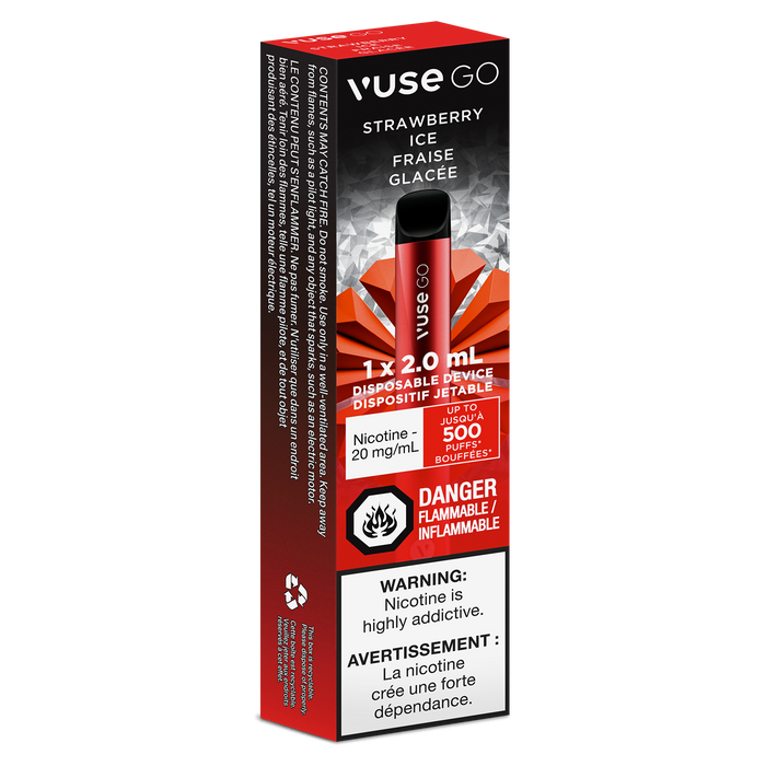 Vuse Go Disposable Strawberry Ice 20mg - Downtown Smokes N Vapes