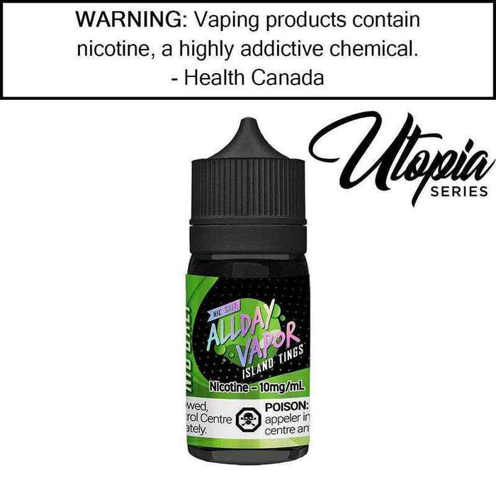 ALLDAY VAPOR SALT NIC 30ML ISLAND TINGS / 10MG Salt Nic ALLDAY VAPOR SALT NIC 30ML | Downtown Smokes N Vapes