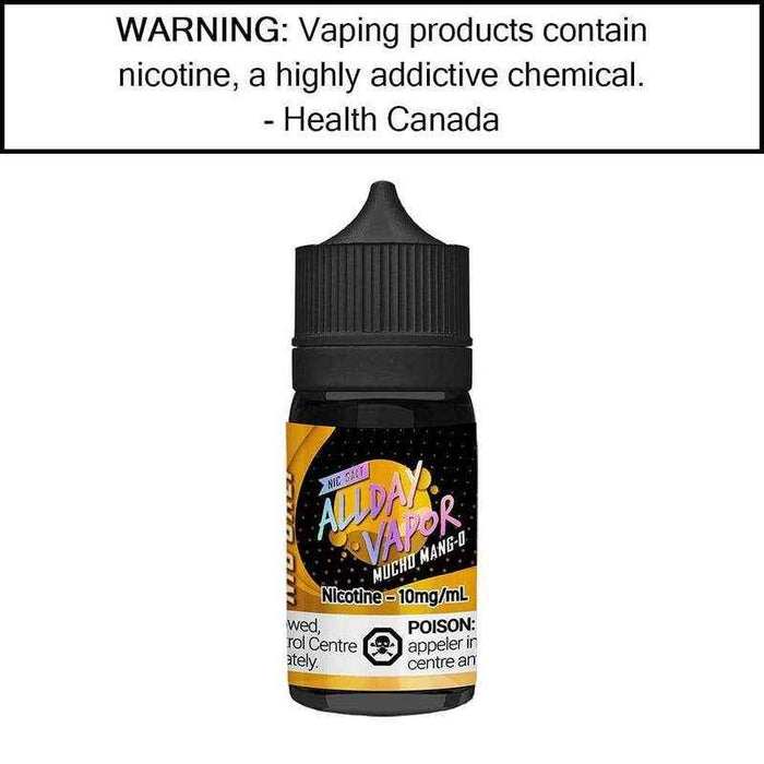 ALLDAY VAPOR SALT NIC 30ML MUCHO MANG O / 10MG Salt Nic ALLDAY VAPOR SALT NIC 30ML | Downtown Smokes N Vapes