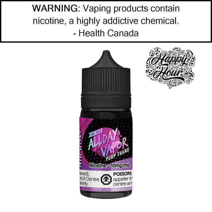 ALLDAY VAPOR SALT NIC 30ML PURP THANG / 10MG Salt Nic ALLDAY VAPOR SALT NIC 30ML | Downtown Smokes N Vapes