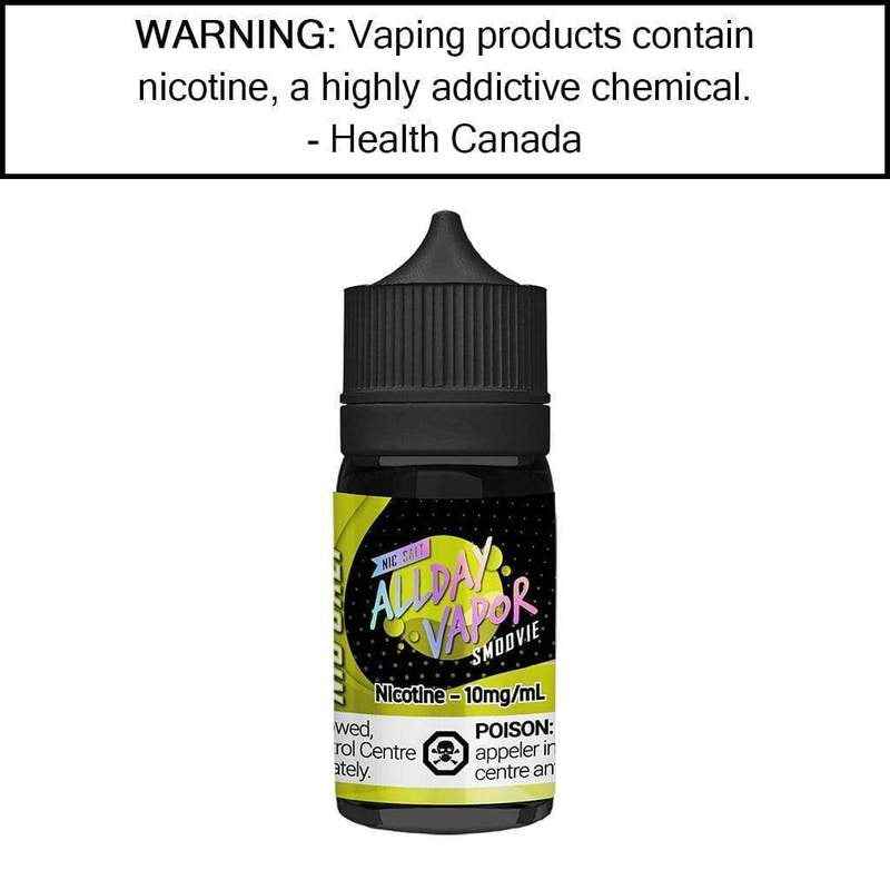 ALLDAY VAPOR SALT NIC 30ML SMOOVIE / 10MG Salt Nic ALLDAY VAPOR SALT NIC 30ML | Downtown Smokes N Vapes