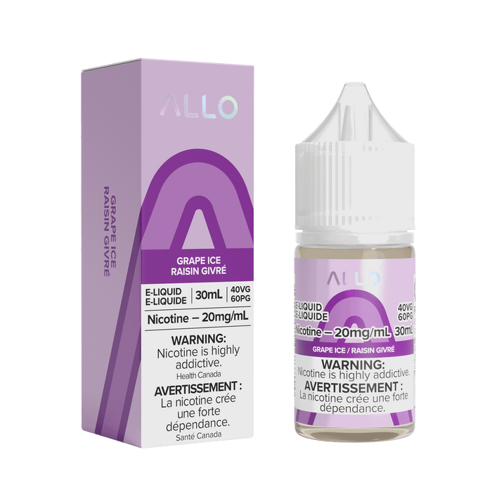 ALLO SALT NIC 30ML Grape Ice / 20MG Salt Nic ALLO SALT NIC 30ML | Downtown Smokes N Vapes