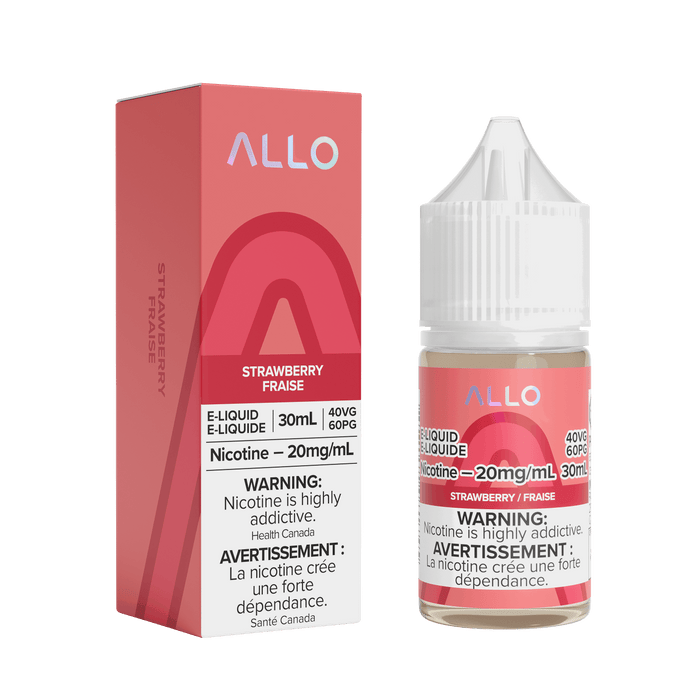 ALLO SALT NIC 30ML Strawberry / 20MG Salt Nic ALLO SALT NIC 30ML | Downtown Smokes N Vapes