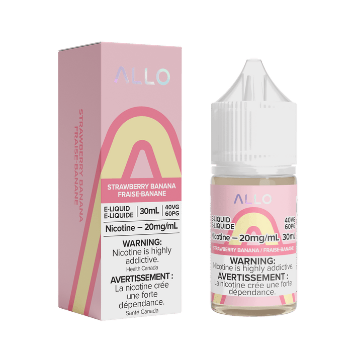 ALLO SALT NIC 30ML Strawberry Banana / 20MG Salt Nic ALLO SALT NIC 30ML | Downtown Smokes N Vapes