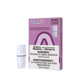 ALLO SYNC PODS Blue Raspberry Peach / 20MG Closed Pods ALLO SYNC PODS | Downtown Smokes N Vapes