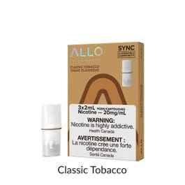 ALLO SYNC PODS Classic Tobacco / 20MG Closed Pods ALLO SYNC PODS | Downtown Smokes N Vapes