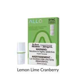 ALLO SYNC PODS Lemon Lime Cranberry / 20MG Closed Pods ALLO SYNC PODS | Downtown Smokes N Vapes