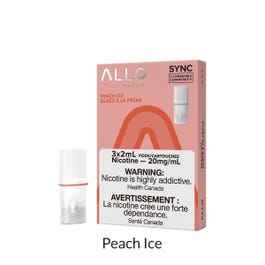 ALLO SYNC PODS Peach Ice / 20MG Closed Pods ALLO SYNC PODS | Downtown Smokes N Vapes