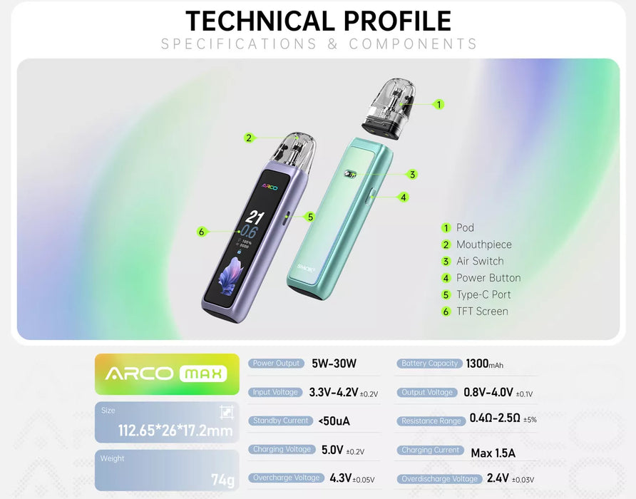ARCO MAX KIT Salt Nic Devices ARCO MAX KIT | Downtown Smokes N Vapes