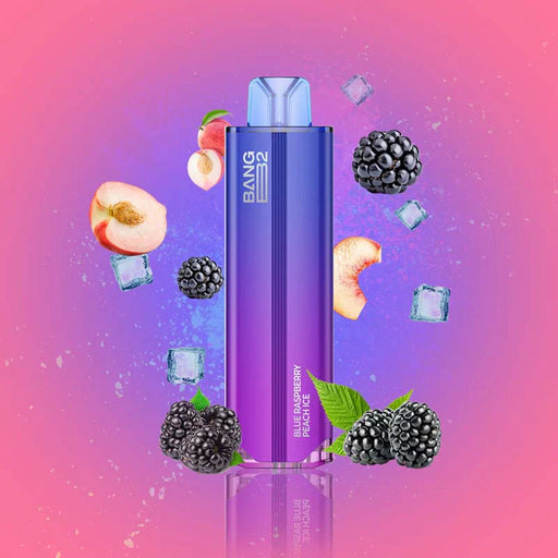 BANG B2 6000 DISPOSABLE VAPE Blue Raspberry Peach Ice Disposables BANG B2 6000 DISPOSABLE VAPE | Downtown Smokes N Vapes