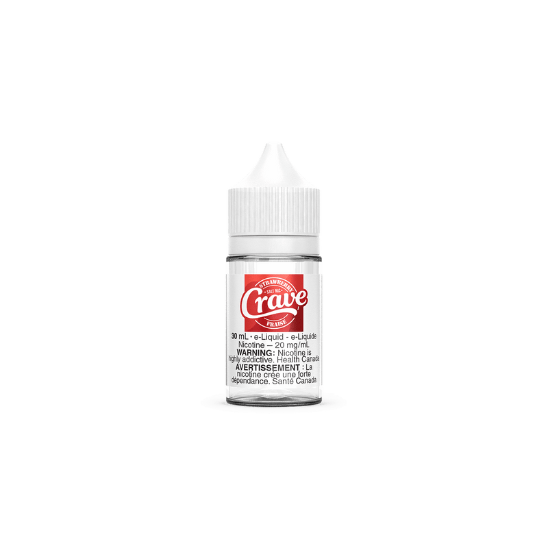 CRAVE SALT NIC 30ML STRAWBERRY / 12MG Salt Nic CRAVE SALT NIC 30ML | Downtown Smokes N Vapes