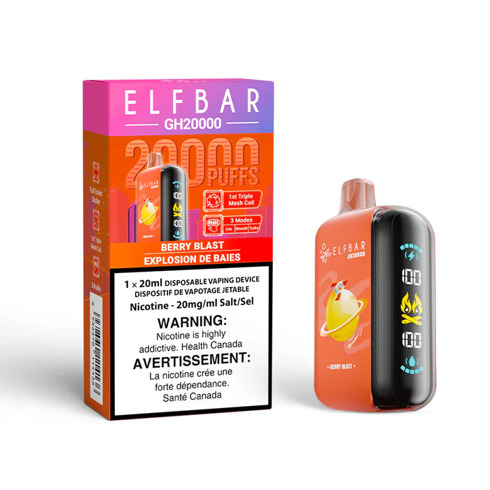 ELFBAR GH20000 Berry Blast / 20MG Disposables ELFBAR GH20000 | Downtown Smokes N Vapes
