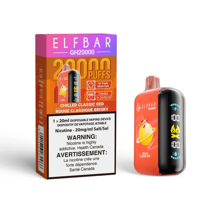 ELFBAR GH20000 Chilled Classic Red / 20MG Disposables ELFBAR GH20000 | Downtown Smokes N Vapes