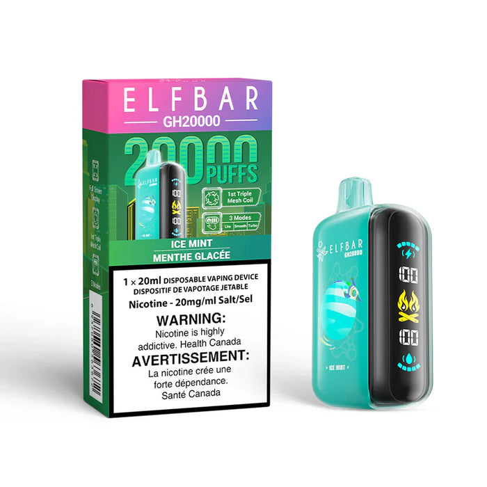 ELFBAR GH20000 Ice Mint / 20MG Disposables ELFBAR GH20000 | Downtown Smokes N Vapes