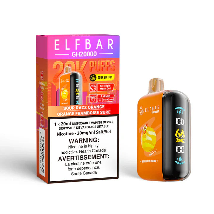 ELFBAR GH20000 Sour Razz Orange / 20MG Disposables ELFBAR GH20000 | Downtown Smokes N Vapes