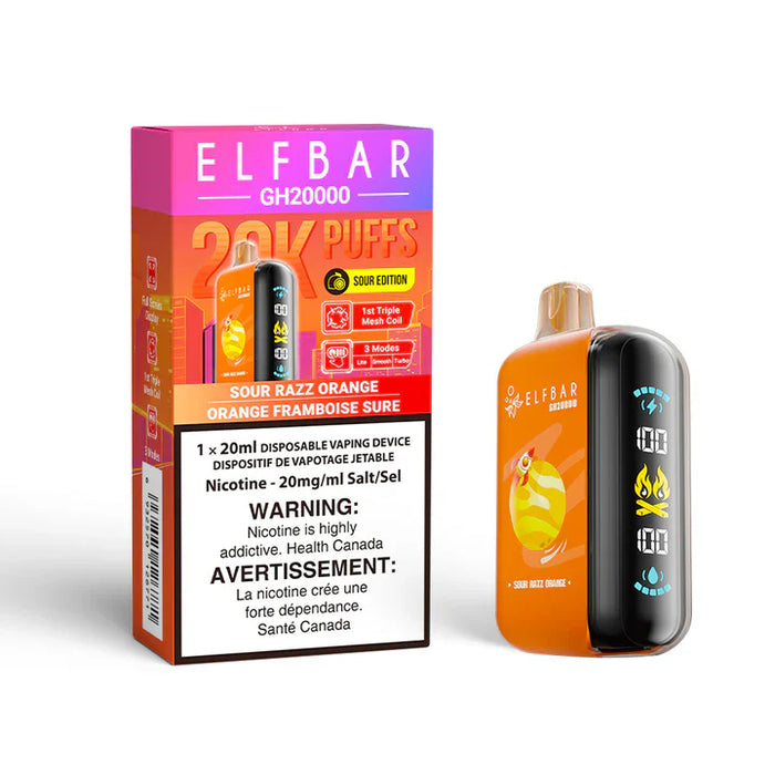 ELFBAR GH20000 Sour Razz Orange / 20MG Disposables ELFBAR GH20000 | Downtown Smokes N Vapes