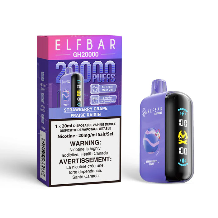 ELFBAR GH20000 Strawberry Grape / 20MG Disposables ELFBAR GH20000 | Downtown Smokes N Vapes