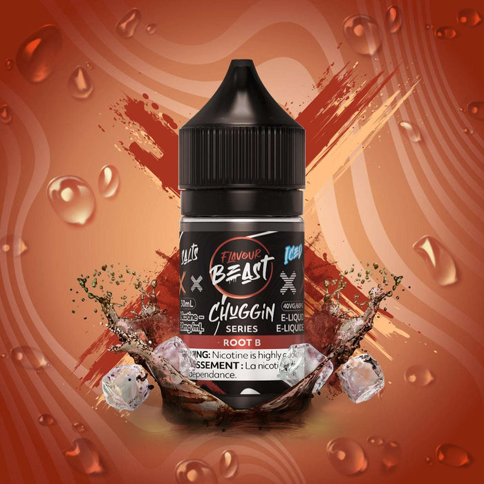 FLAVOR BEAST CHUGGIN 30ML Chuggin Root B (ICED) / 20MG Salt Nic FLAVOR BEAST CHUGGIN 30ML | Downtown Smokes N Vapes