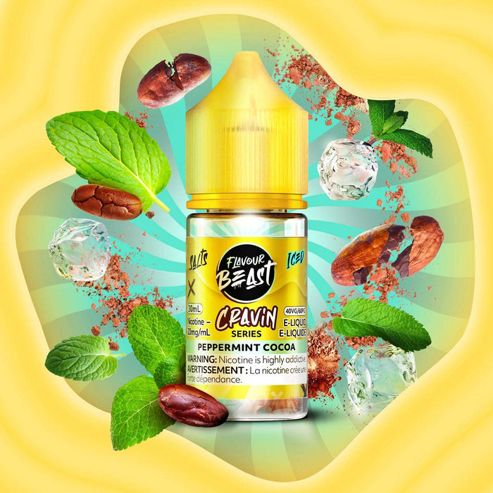 FLAVOUR BEAST CRAVIN 30ML Peppermint Cocoa Iced / 20MG Salt Nic FLAVOUR BEAST CRAVIN 30ML | Downtown Smokes N Vapes