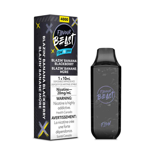 FLAVOUR BEAST FLOW 5K Banana Blackberry Iced / 20MG Disposables FLAVOUR BEAST FLOW 5K | Downtown Smokes N Vapes