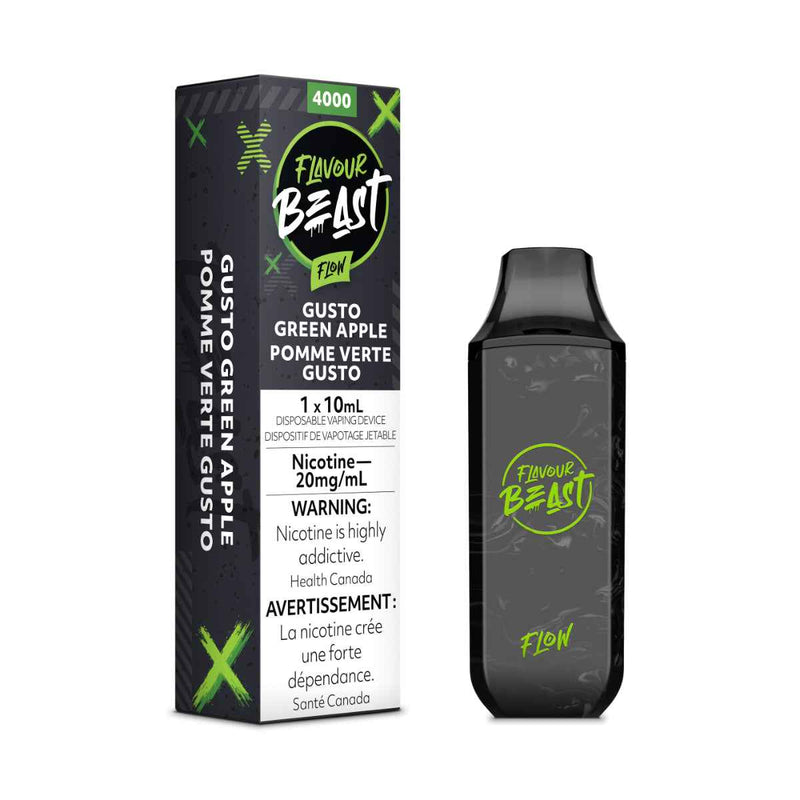 FLAVOUR BEAST FLOW 5K Green Apple / 20MG Disposables FLAVOUR BEAST FLOW 5K | Downtown Smokes N Vapes