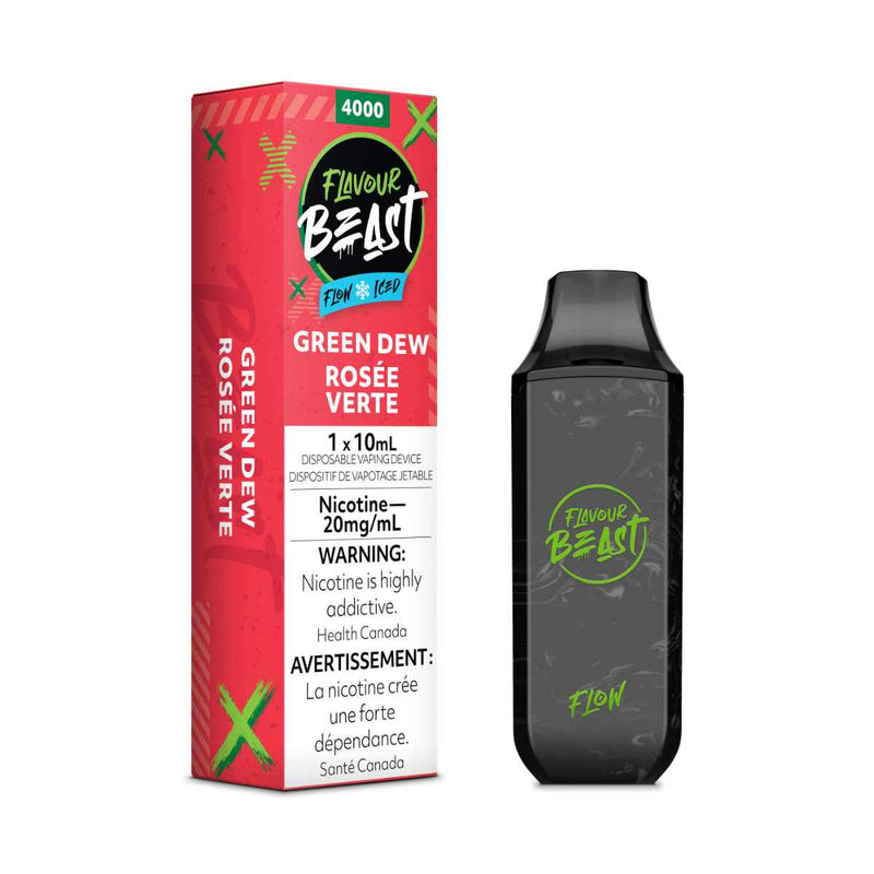 FLAVOUR BEAST FLOW 5K Green Dew Iced / 20MG Disposables FLAVOUR BEAST FLOW 5K | Downtown Smokes N Vapes