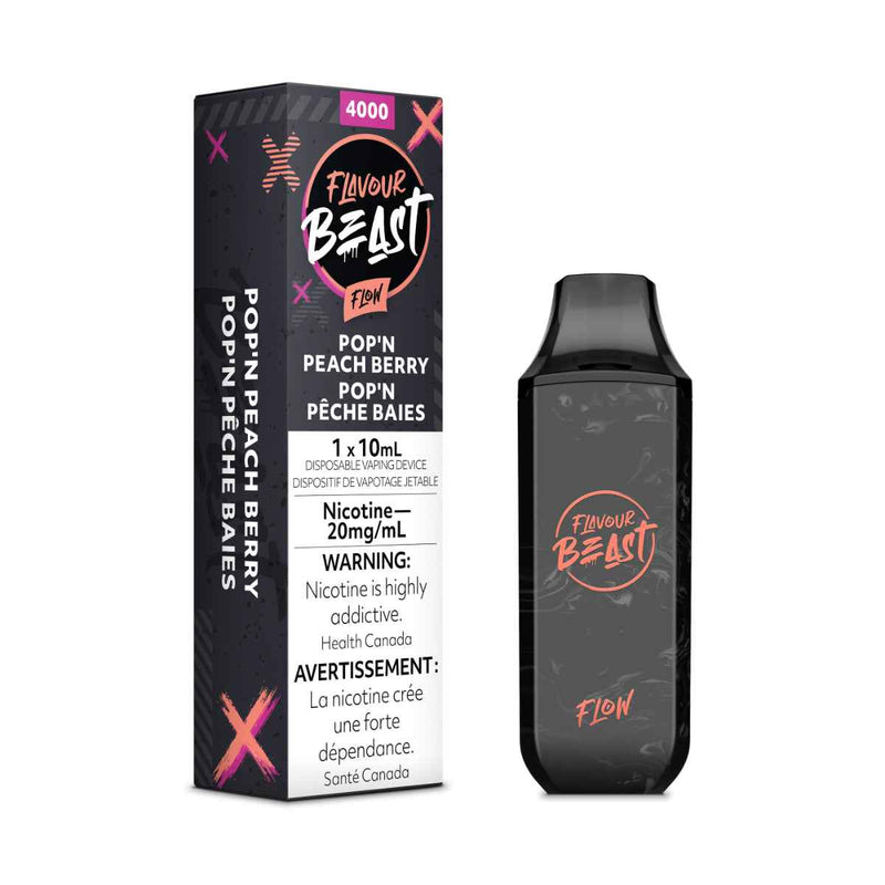 FLAVOUR BEAST FLOW 5K Peach Berry / 20MG Disposables FLAVOUR BEAST FLOW 5K | Downtown Smokes N Vapes