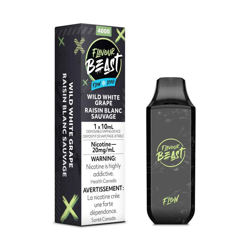 FLAVOUR BEAST FLOW 5K Wild White Grape Iced / 20MG Disposables FLAVOUR BEAST FLOW 5K | Downtown Smokes N Vapes
