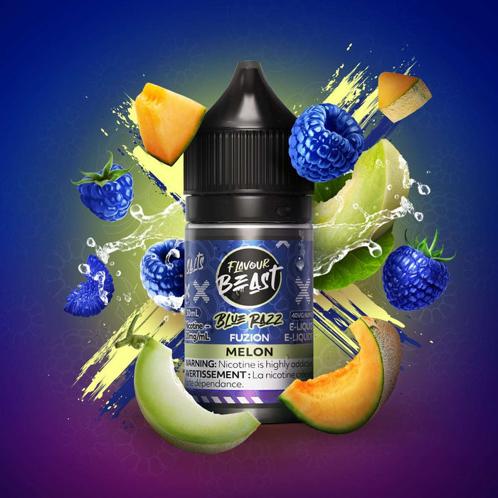 FLAVOUR BEAST FUZION SALT 30ML Blue Razz Fuzion Melon (30mL Salt) / 20MG Salt Nic FLAVOUR BEAST FUZION SALT 30ML