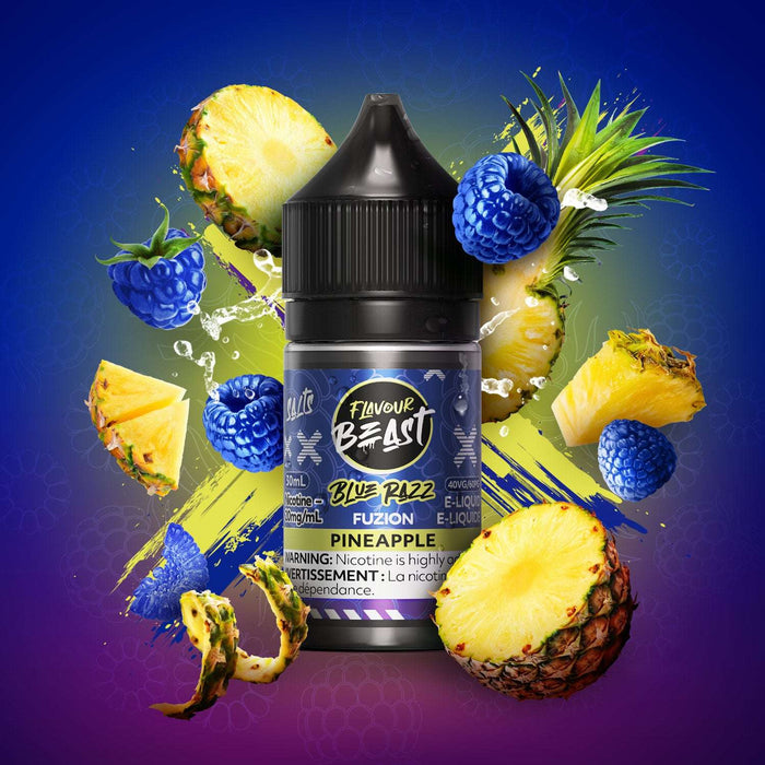 FLAVOUR BEAST FUZION SALT 30ML Blue Razz Fuzion Pineapple / 20MG Salt Nic FLAVOUR BEAST FUZION SALT 30ML | Downtown