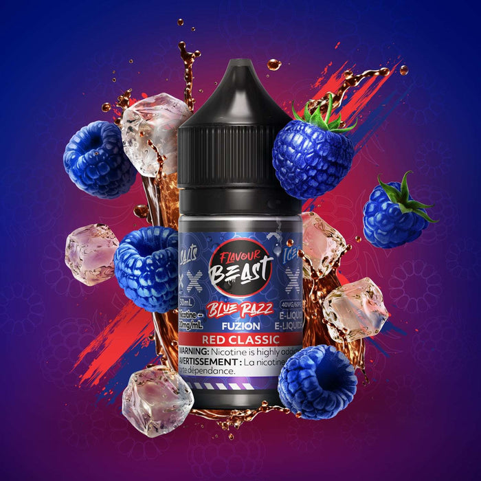 FLAVOUR BEAST FUZION SALT 30ML Blue Razz Fuzion Red Classic / 20MG Salt Nic FLAVOUR BEAST FUZION SALT 30ML | Downtown