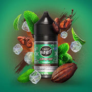 FLAVOUR BEAST FUZION SALT 30ML Extreme Mint Fuzion Cocoa (ICED) / 20MG Salt Nic FLAVOUR BEAST FUZION SALT 30ML