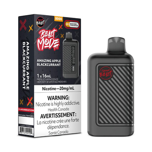FLAVOUR BEAST BEAST MODE 8K AMAZING Apple Blackcurrant / 20MG Disposables FLAVOUR BEAST BEAST MODE 8K | Downtown Smokes