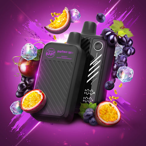 Flavour Beast - Beast Mode Max 2 50K Disposable Vape - Groovy Grape Passionfruit / 20MG - Disposables Flavour Beast