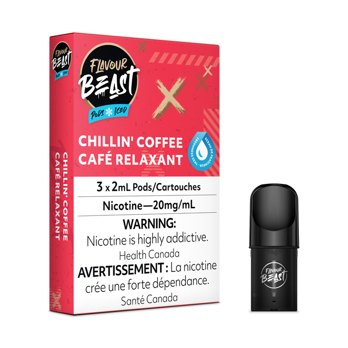 FLAVOUR BEAST PODS Chillin’ Coffee Iced / 20MG Closed Pods FLAVOUR BEAST PODS | Downtown Smokes N Vapes