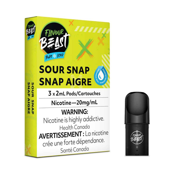 FLAVOUR BEAST PODS Sour Snap / 20MG Closed Pods FLAVOUR BEAST PODS | Downtown Smokes N Vapes